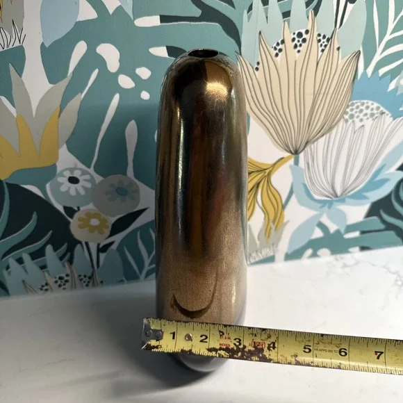 large‎ cooper vase raku style glossy cooper - Picture 5 of 8